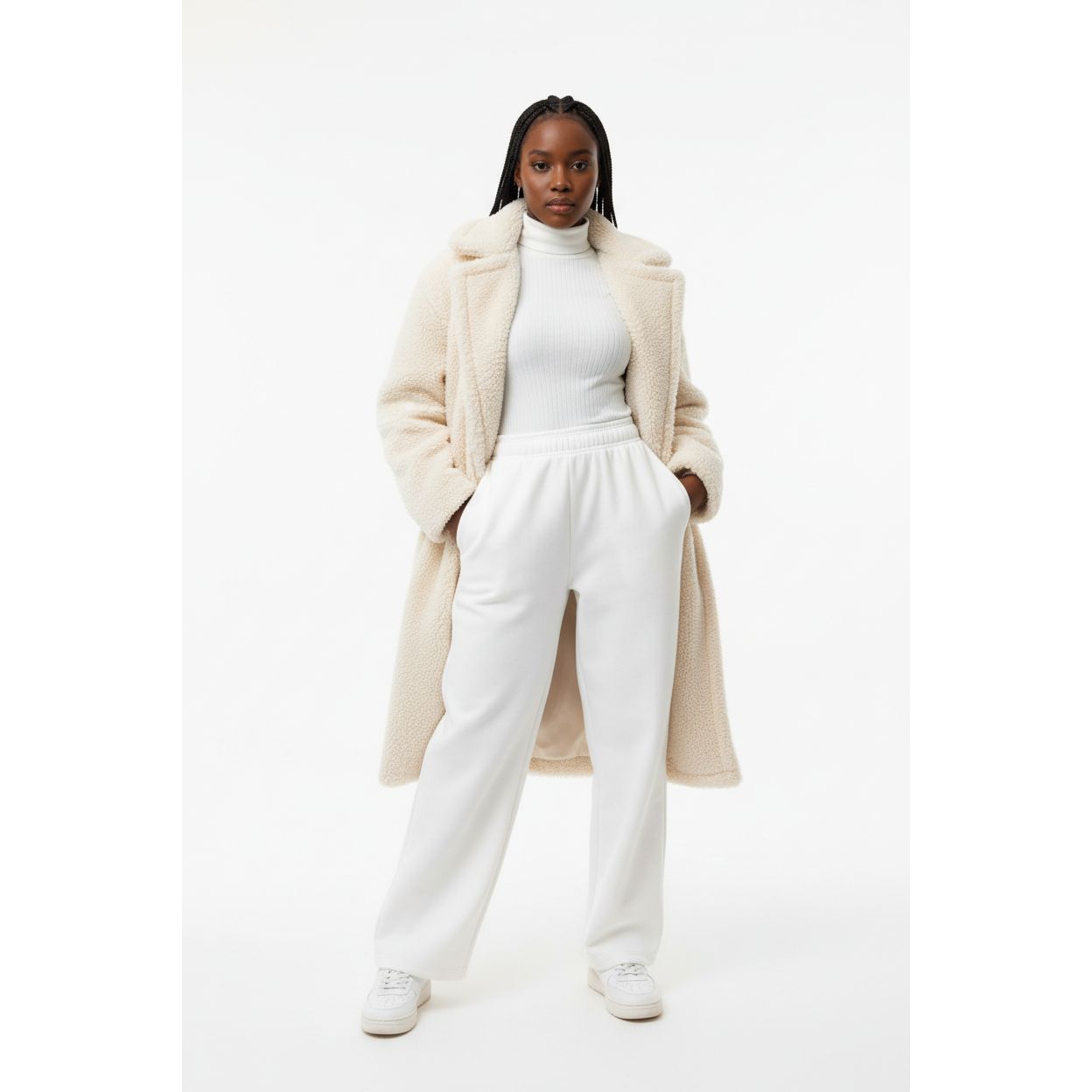 Acka. teddy loop coat / ホワイト Faux Fur Teddy Coat. – YELLOW SUB TRADING