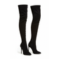 Pointed Toe Thigh High Boots