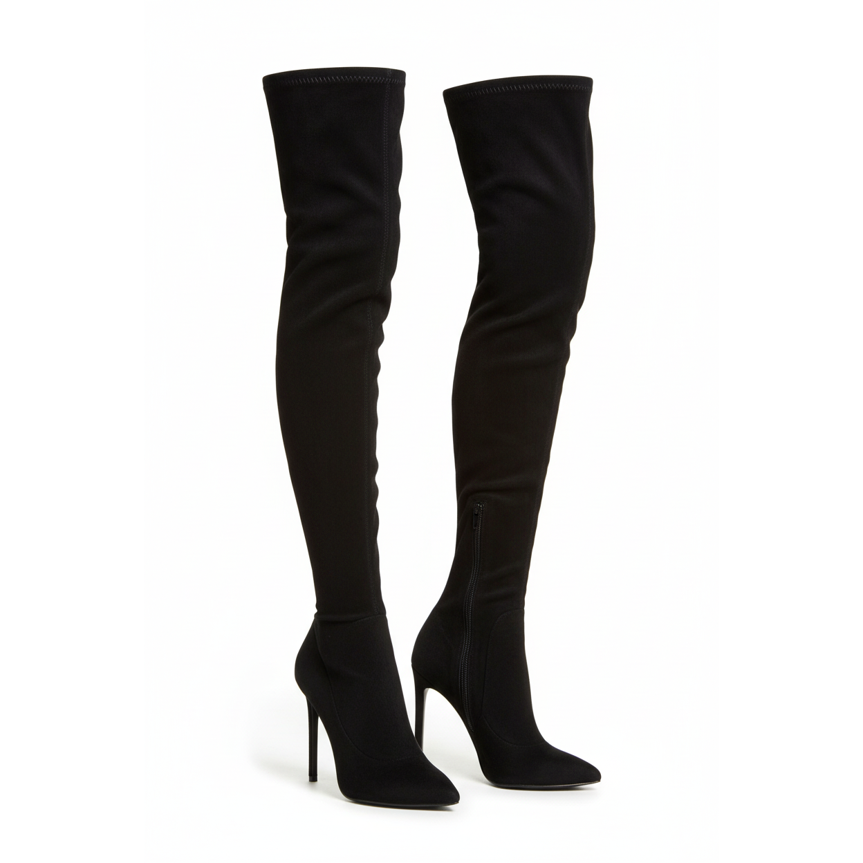 Pointed Toe Thigh High Boots