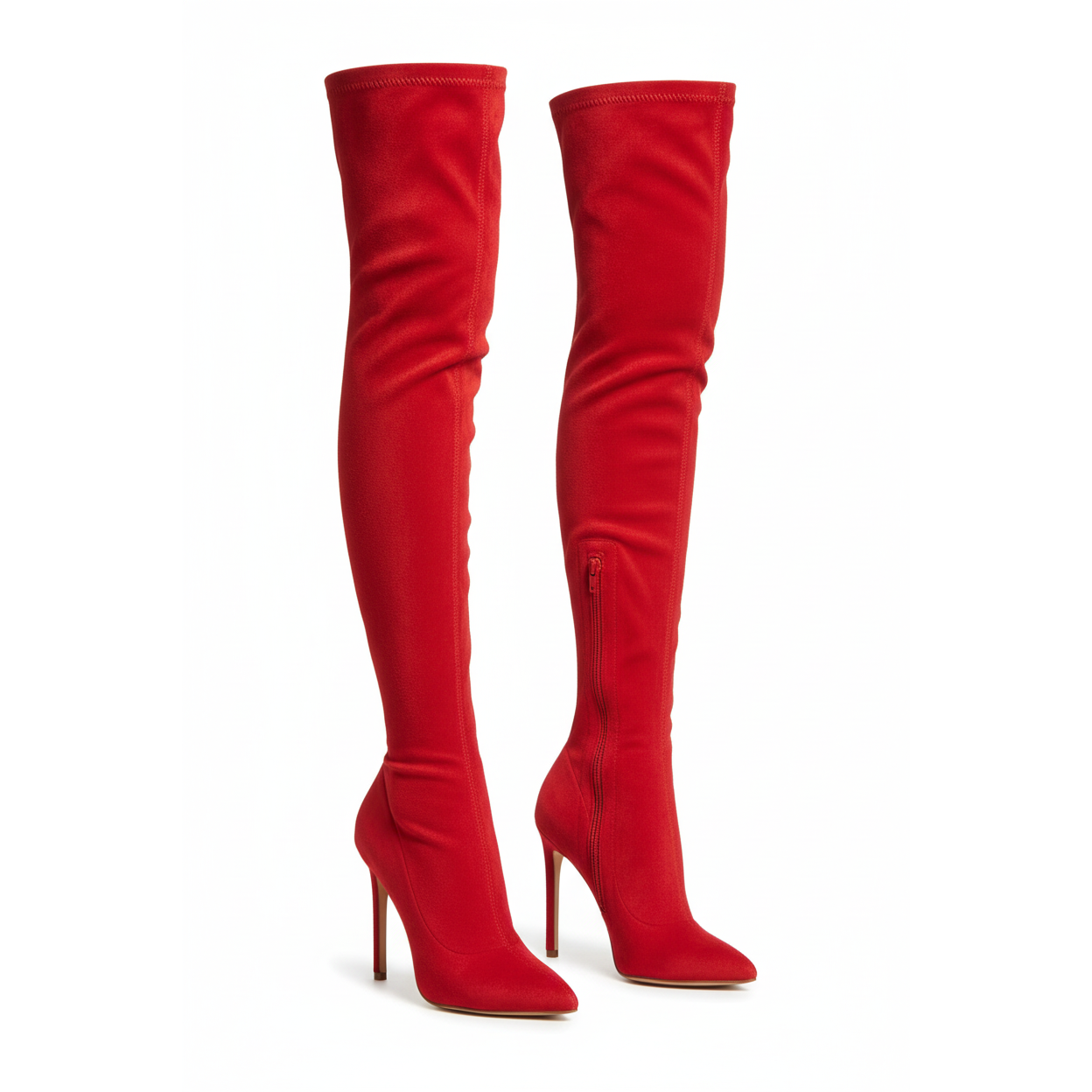 Pointed Toe Thigh High Boots