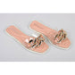 Gold Chain transparent sandels