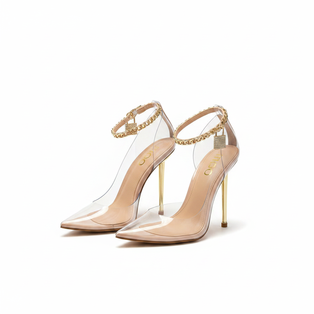 Women's Transparent Clear High Heels