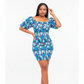 Floral Print Bodycon Mini Dress