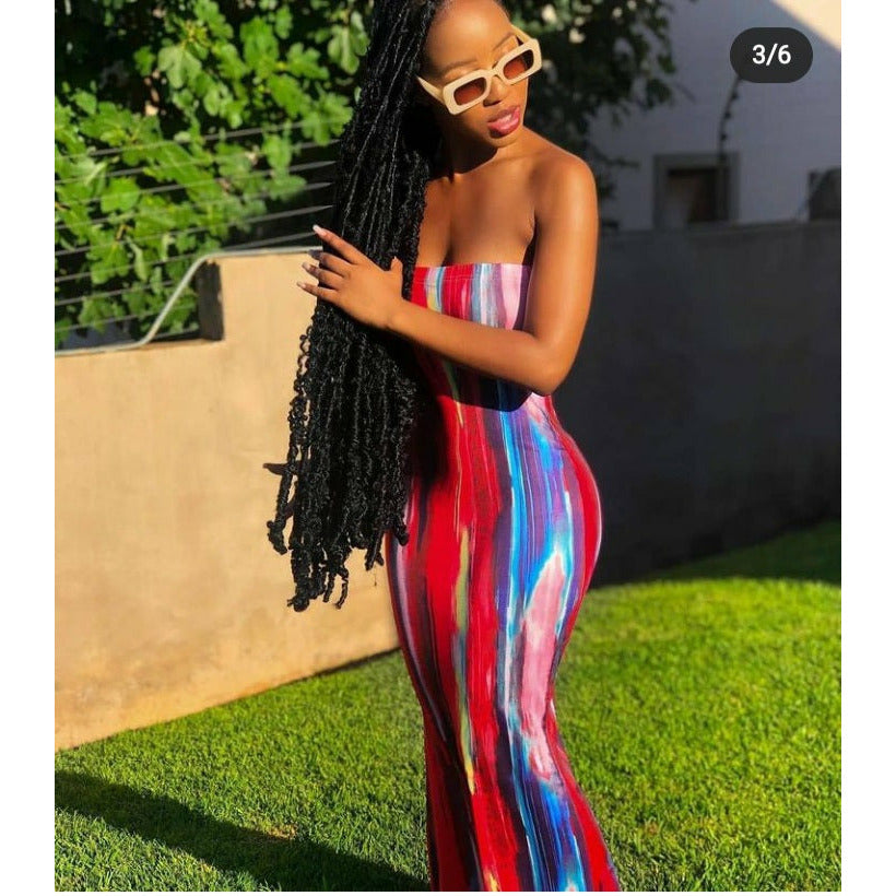 boob tube dress