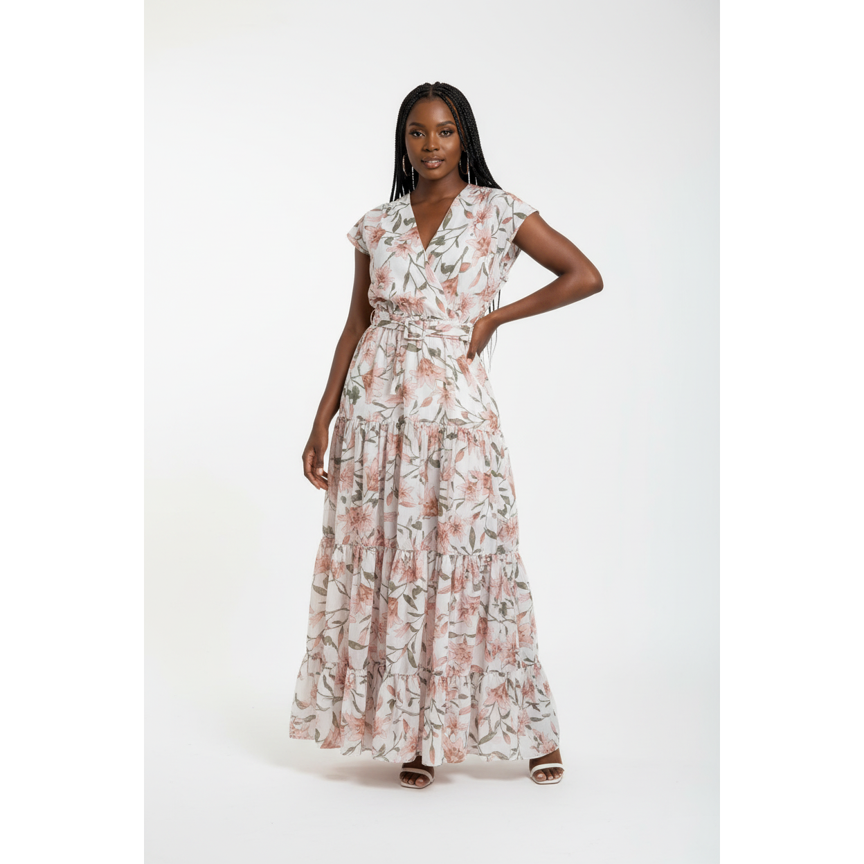 Floral Chiffon Vintage Dress