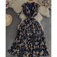 Floral Chiffon Vintage Dress