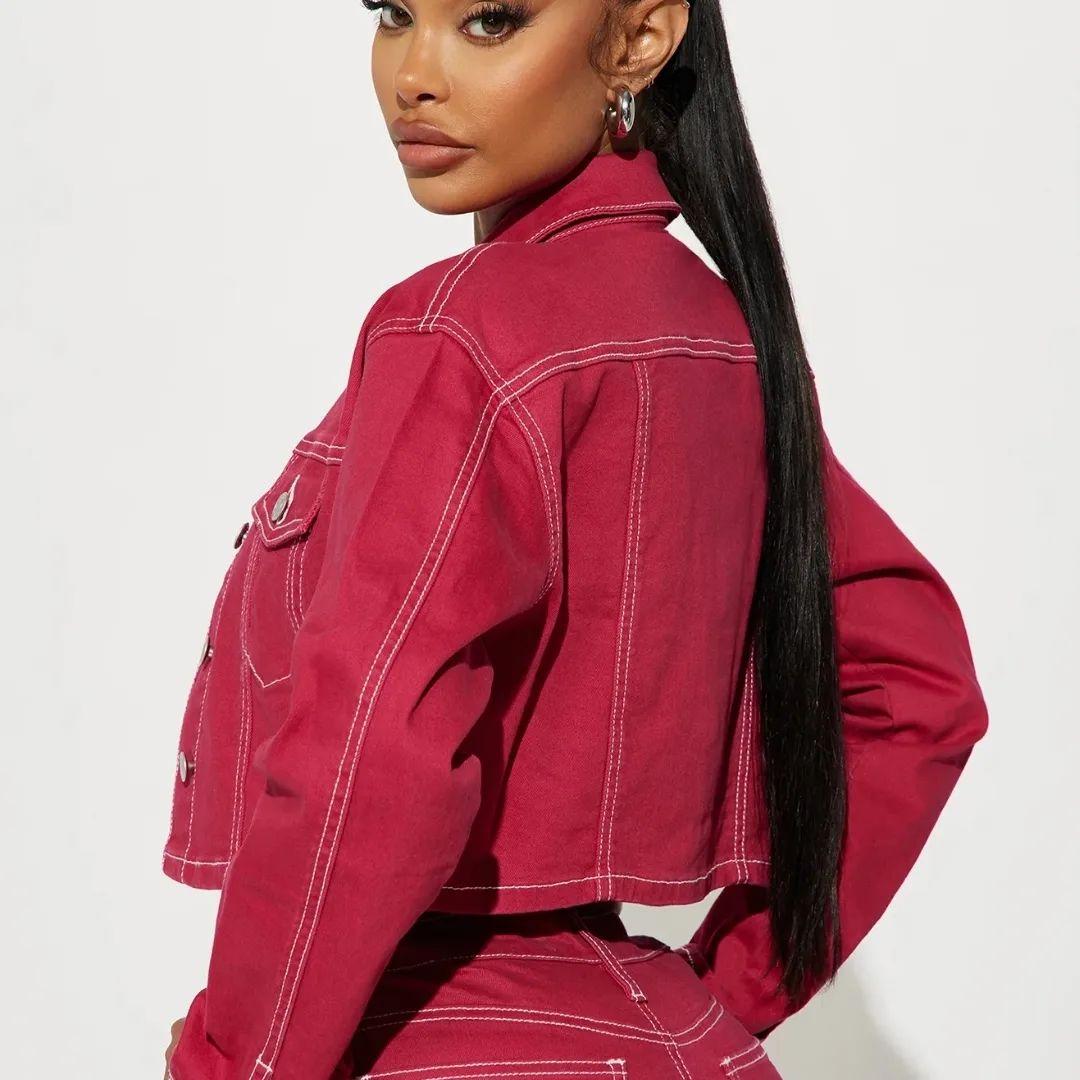 Buttoned Solid Color Top & Pant Set