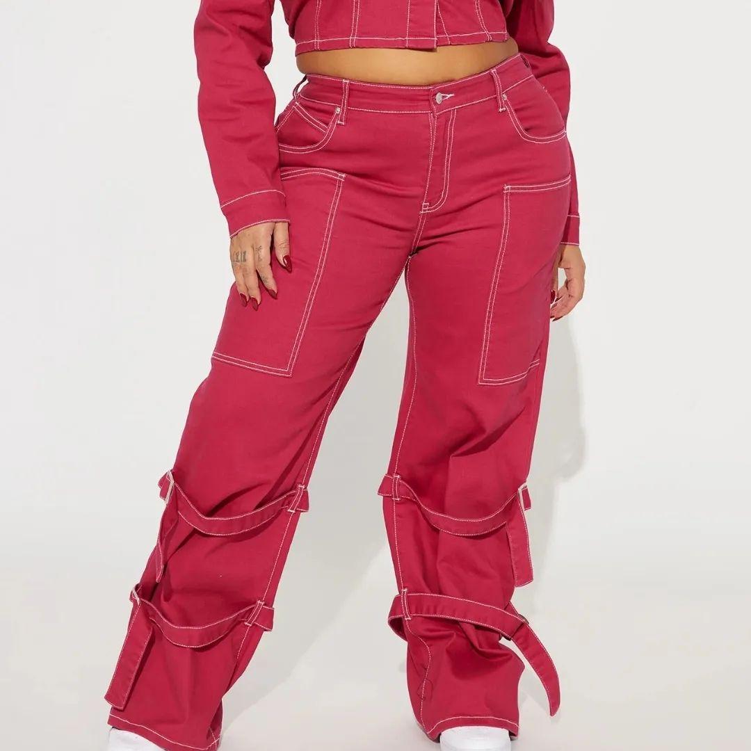Buttoned Solid Color Top & Pant Set
