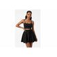 Sleeveless Crop Cami Top & Belted Skirt Set.
