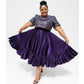 Pleated Skirt and Puff Glitter Top Set