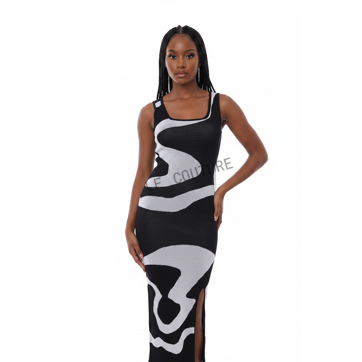 Strapless Bodycon High Street Midi Dress