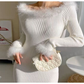 knitted dress fluffy dress