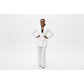 Plus Size Vintage Double-Breasted Blazer & Straight-Cut Pants Set