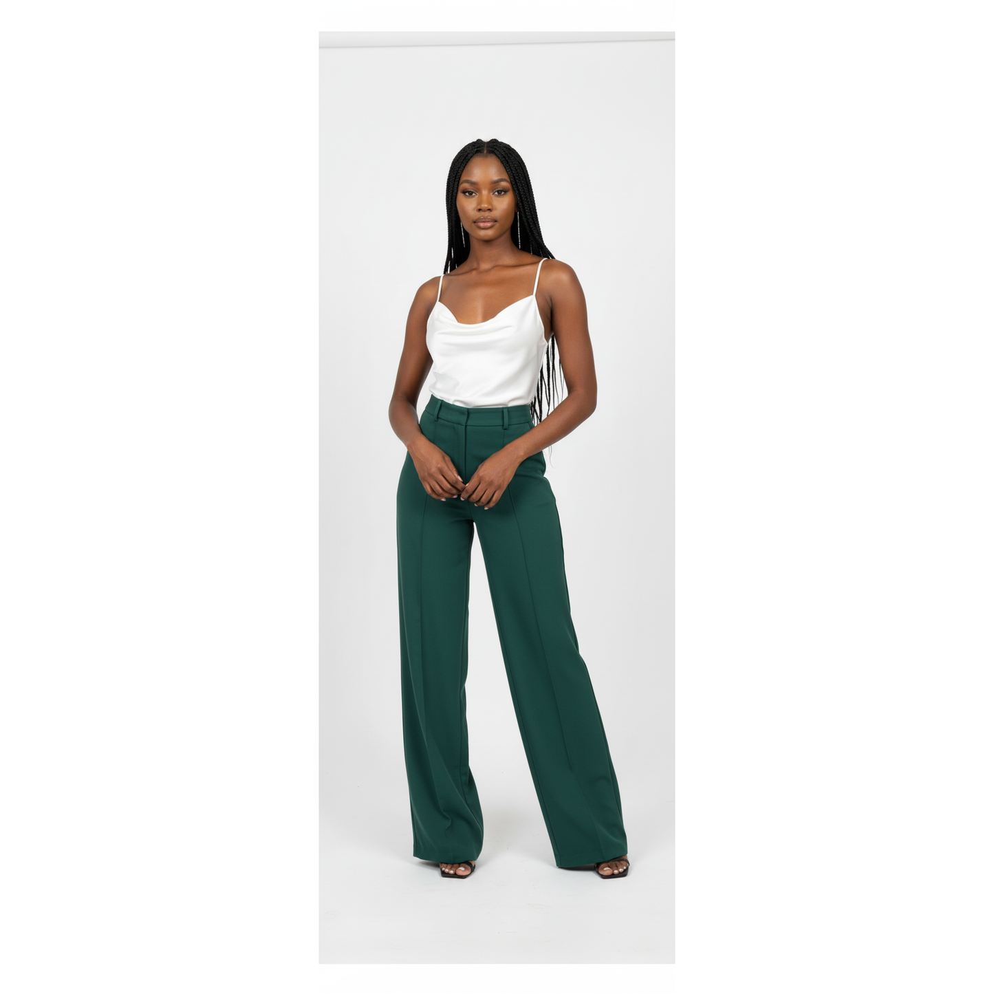 Flare Bottom High Waist Pants
