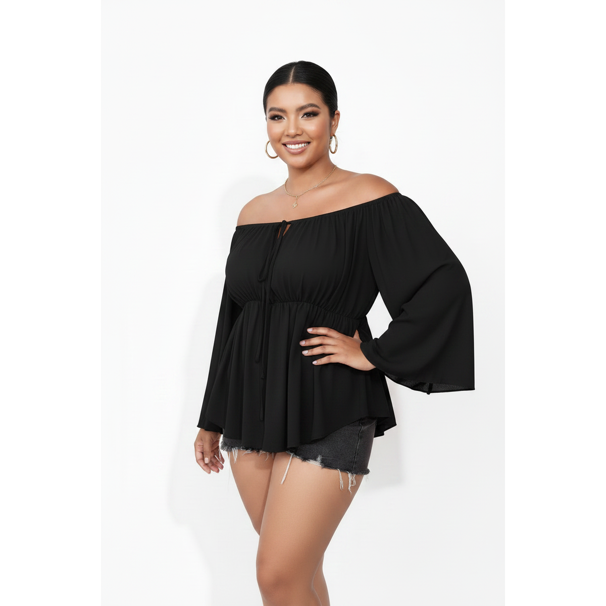 Sexy Off Shoulder Long Sleeve Top