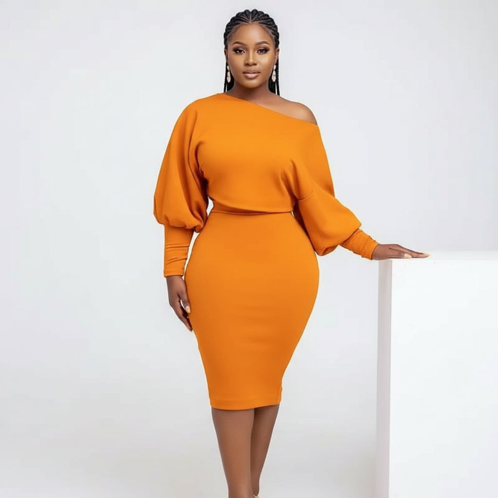 High Waist Shoulder Woman Two Piece Set