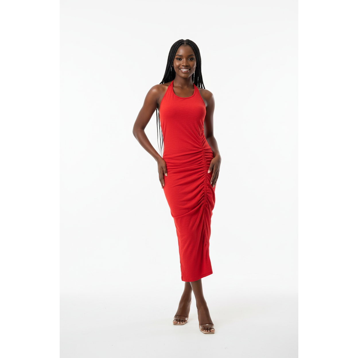 Hollow Out Sleeveless Bodycon Summer Dress