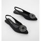 Slingback Flat Rhinestone Sandals