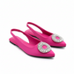 Slingback Flat Rhinestone Sandals