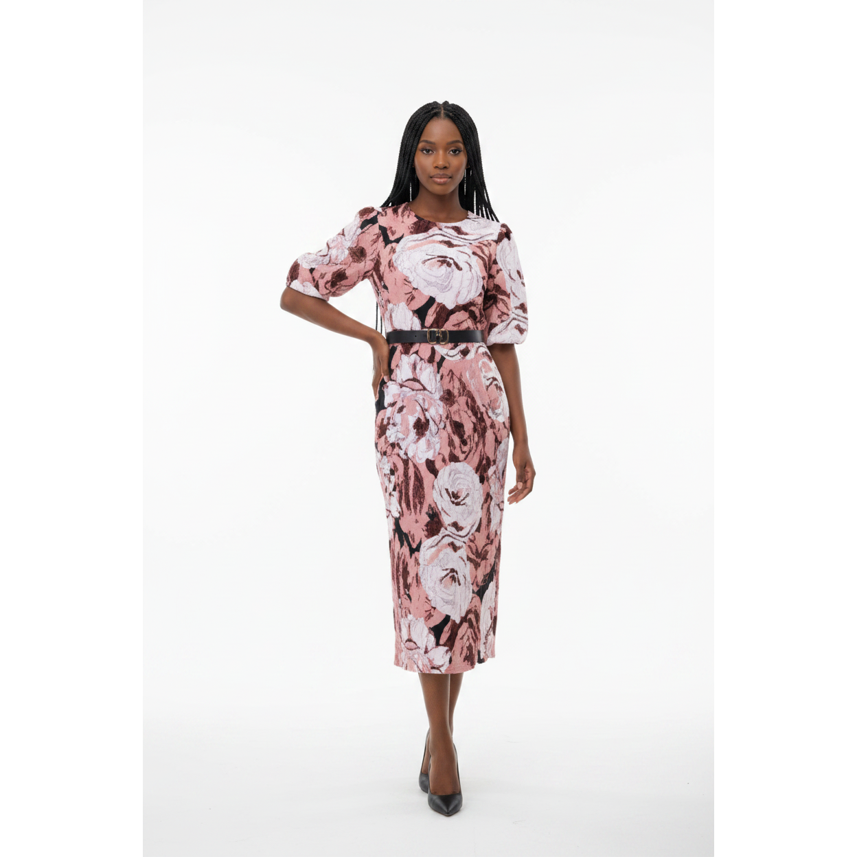 Floral Loose Short Sleeve Dress