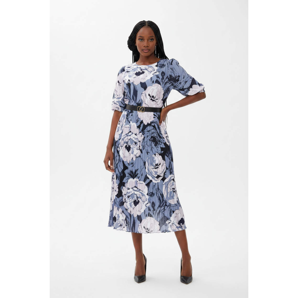 Floral Loose Short Sleeve Dress