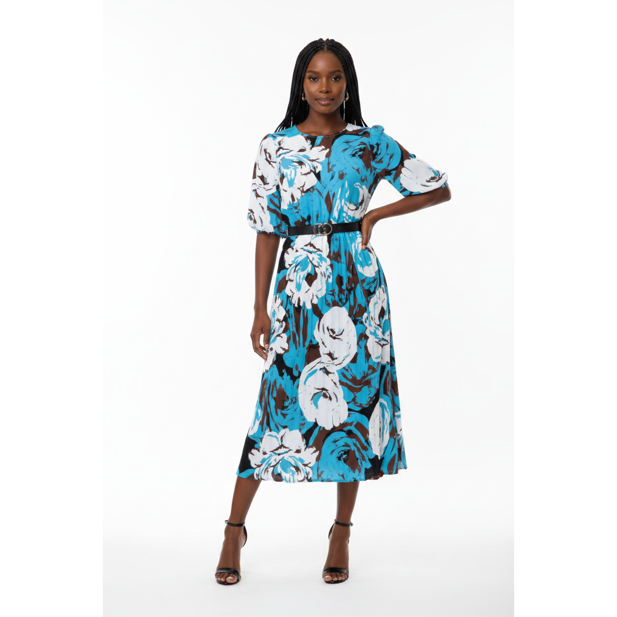 Floral Loose Short Sleeve Dress