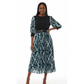 Round Neck Short Sleeve Midi Dress