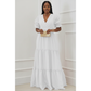 Maxi Short Sleeve V-Neck Dress