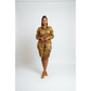 Traditional Dark Spotted Long Sleeve Top