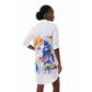 Vintage Printed Midi Dress
