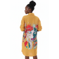 Vintage Printed Midi Dress
