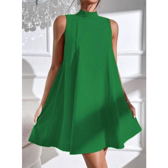 Turtleneck Sleeveless Dress