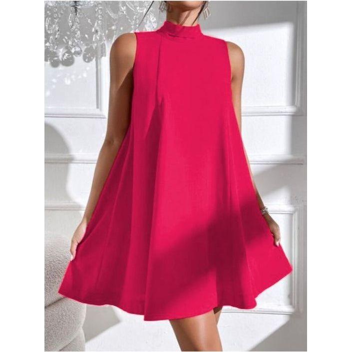 Turtleneck Sleeveless Dress