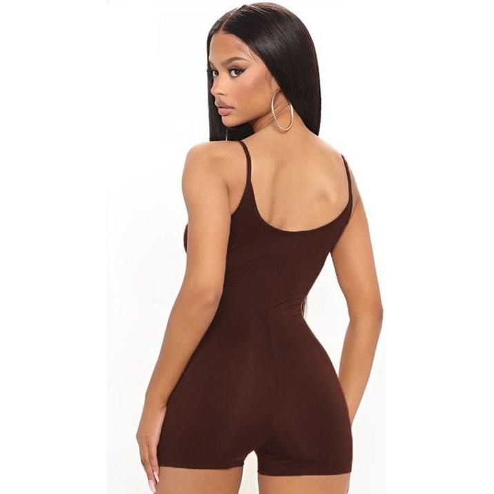 Sleeveless Short Bodycon Jumpsuit