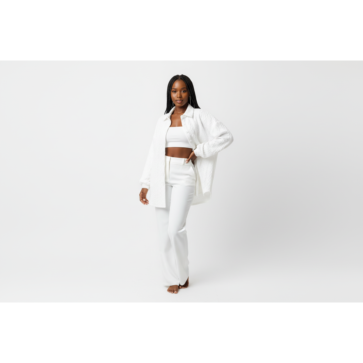 Long Sleeve Buttoned Top