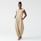 Round Neck Wide Leg Jumpsuit