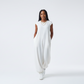 Round Neck Wide Leg Jumpsuit