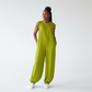 Round Neck Wide Leg Jumpsuit