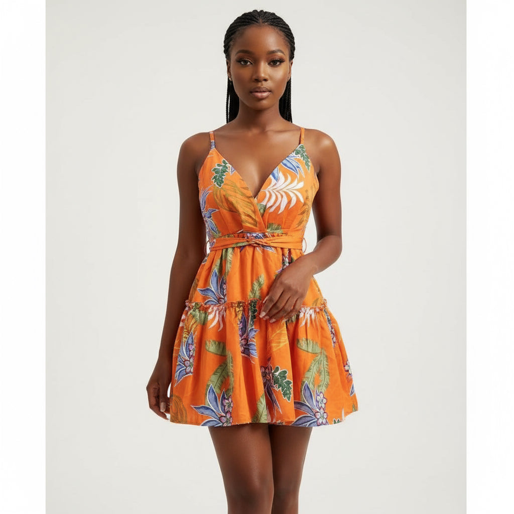 Sexy Floral Mini Dress