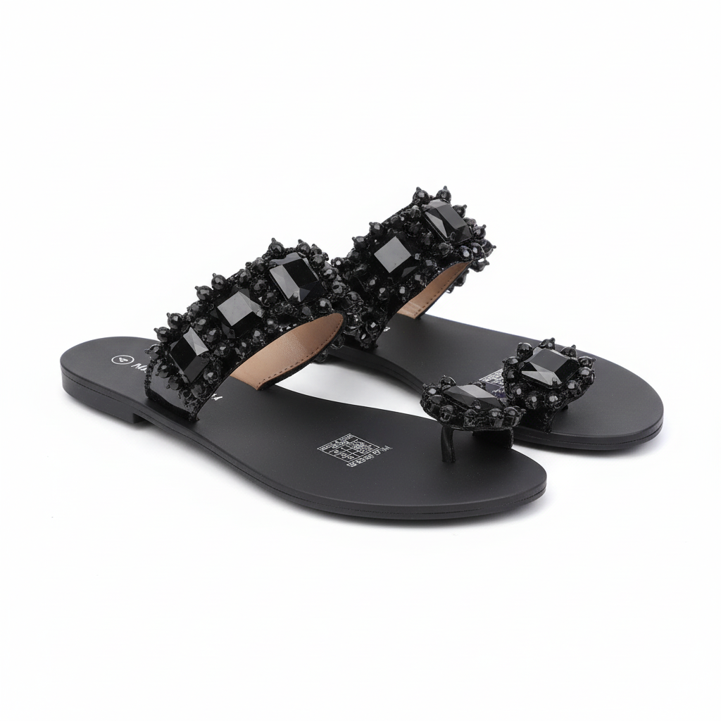 Casual Clip Toe Flat Sandals.