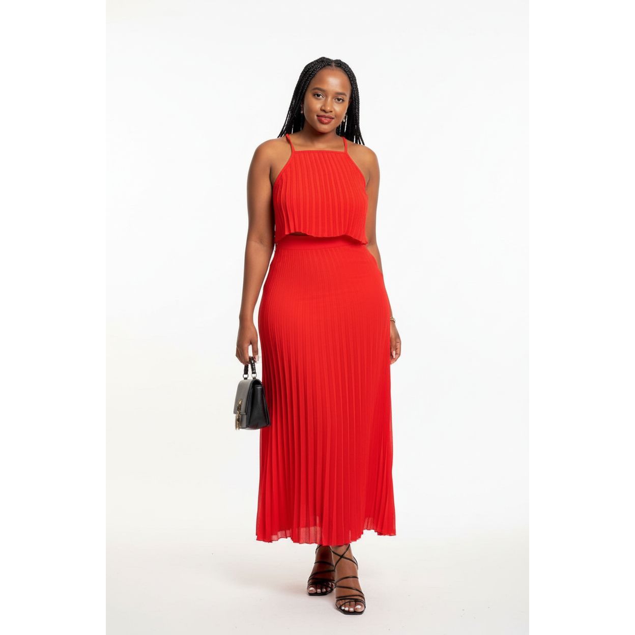 Sexy Pleated Outfit Set