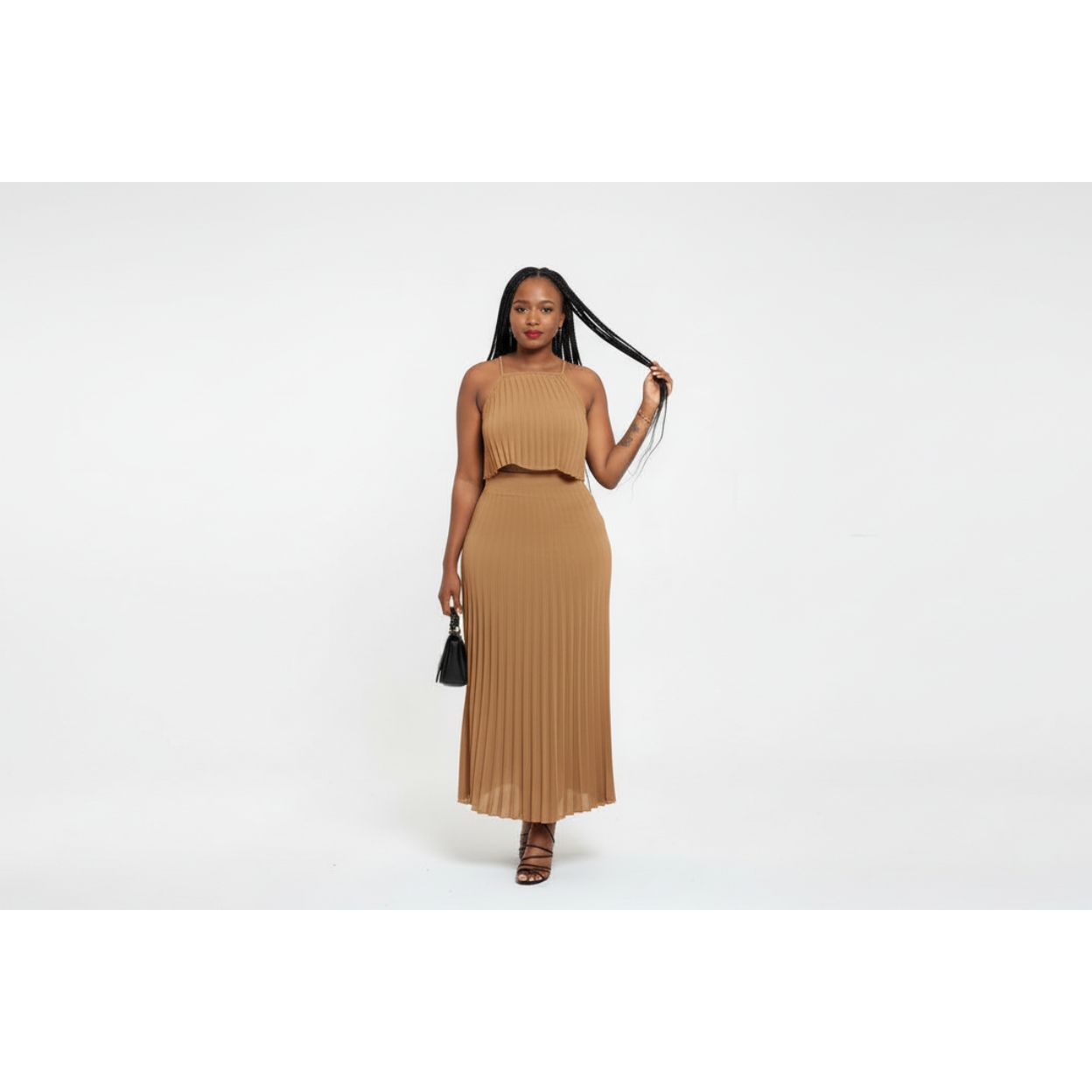 Sexy Pleated Outfit Set