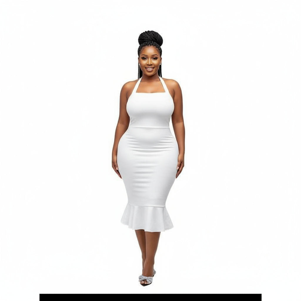 Sexy Bodycon Halter Neck Dress