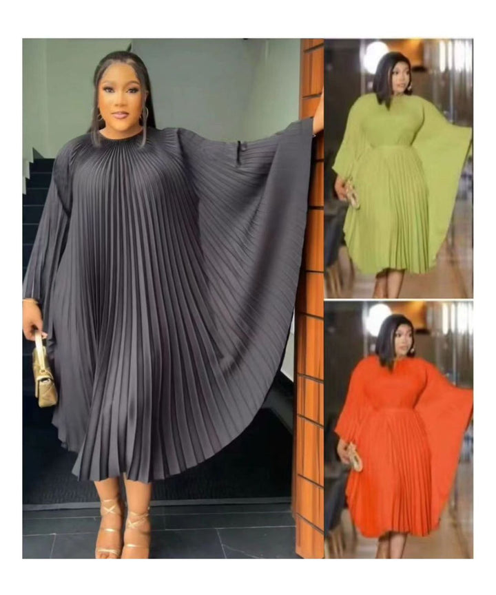 Vintage Pleated Maxi Dress – YELLOW SUB TRADING