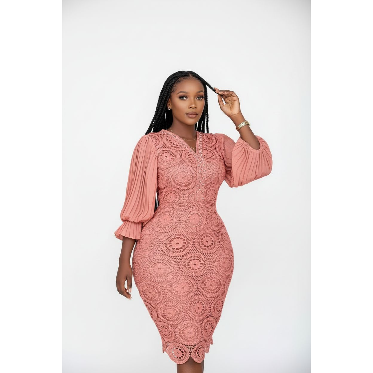 tight midi dresses TA3 Notchy Long Sleeve Dress - Contour Black/Oat - L Do Not Iron Bodycon Mini Dress Tight Bodycon