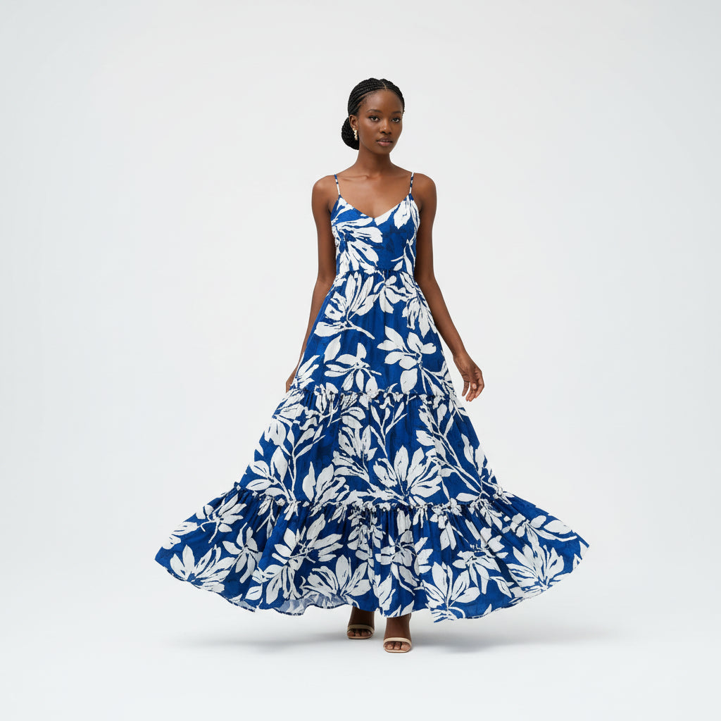 Sleeveless Floral Maxi Dress