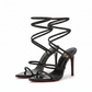 Spiral Open Point Toe High Heels Shoes