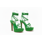 Chunky High Hell Lace-Up Shoes