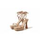 Chunky High Hell Lace-Up Shoes