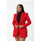 Vintage One Button Long Blazer